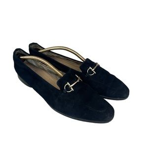 Gucci Authentic Vintage Horsebit Black Suede  Loafers Size 9 Used